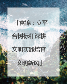 富锦：立平台树标杆深耕文明实践培育文明新风