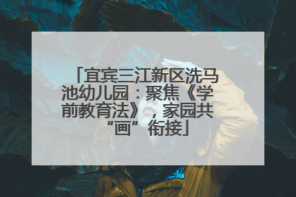 宜宾三江新区洗马池幼儿园：聚焦《学前教育法》，家园共“画”衔接