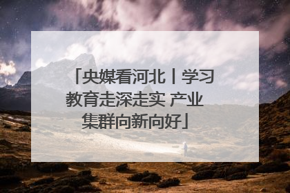 央媒看河北丨学习教育走深走实 产业集群向新向好