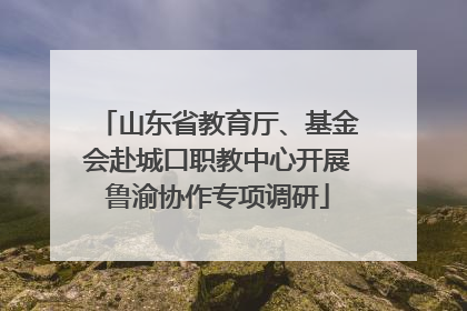 山东省教育厅、基金会赴城口职教中心开展鲁渝协作专项调研