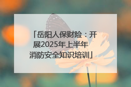 岳阳人保财险：开展2025年上半年消防安全知识培训