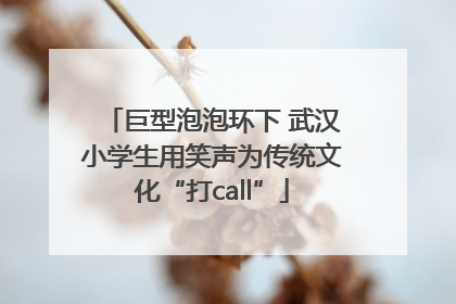 巨型泡泡环下 武汉小学生用笑声为传统文化“打call”