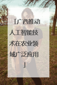 广西推动人工智能技术在农业领域广泛应用