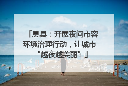 息县：开展夜间市容环境治理行动，让城市 “越夜越美丽”