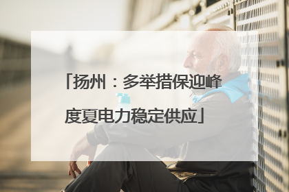 扬州：多举措保迎峰度夏电力稳定供应