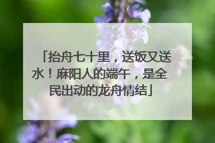 抬舟七十里，送饭又送水！麻阳人的端午，是全民出动的龙舟情结