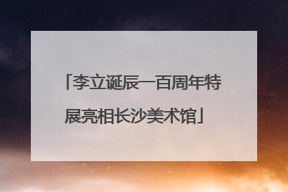 李立诞辰一百周年特展亮相长沙美术馆