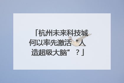 杭州未来科技城何以率先激活“人造超级大脑”？