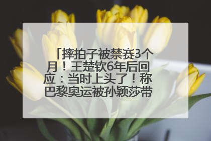摔拍子被禁赛3个月！王楚钦6年后回应：当时上头了！称巴黎奥运被孙颖莎带着打，搭档8年“一个眼神就能懂”