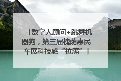 数字人顾问+跳舞机器狗，第三届槐荫惠民车展科技感“拉满”