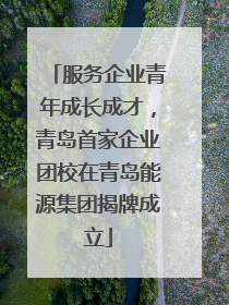 服务企业青年成长成才，青岛首家企业团校在青岛能源集团揭牌成立