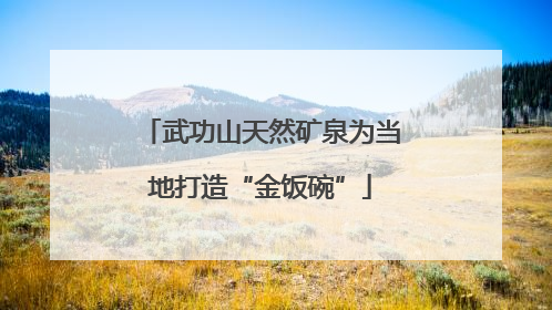 武功山天然矿泉为当地打造“金饭碗”