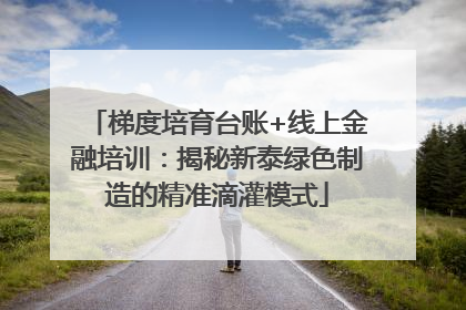 梯度培育台账+线上金融培训：揭秘新泰绿色制造的精准滴灌模式