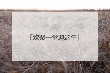 欢聚一堂迎端午