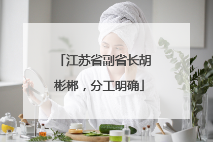 江苏省副省长胡彬郴，分工明确