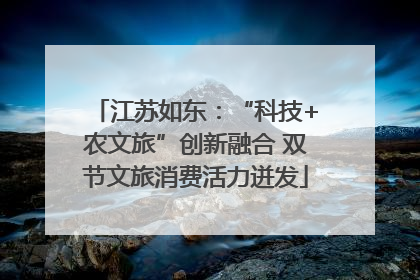 江苏如东：“科技+农文旅”创新融合 双节文旅消费活力迸发