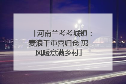 河南兰考考城镇：麦浪千重喜归仓 惠风暖意满乡村