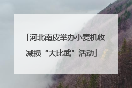 河北南皮举办小麦机收减损“大比武”活动