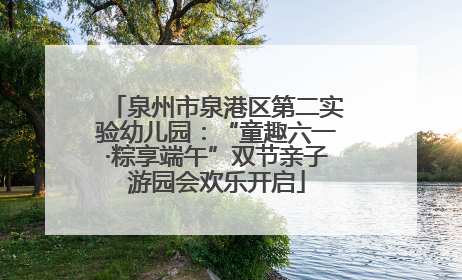 泉州市泉港区第二实验幼儿园：“童趣六一·粽享端午”双节亲子游园会欢乐开启