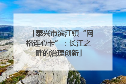泰兴市滨江镇“网格连心卡”：长江之畔的治理创新