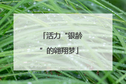 活力“银龄”的翱翔梦