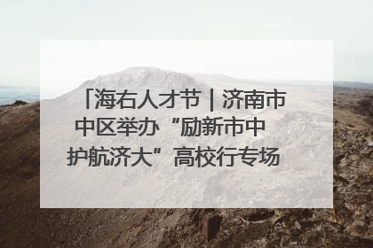 海右人才节｜济南市中区举办“励新市中 护航济大”高校行专场活动暨“青年人才 乐享市中”品牌推介会