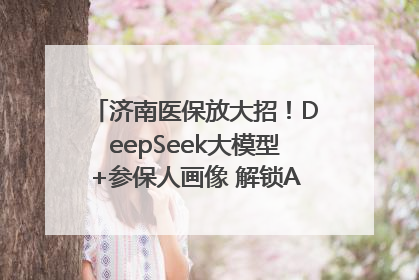 济南医保放大招！DeepSeek大模型+参保人画像 解锁AI医保管家新体验