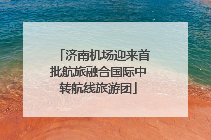 济南机场迎来首批航旅融合国际中转航线旅游团