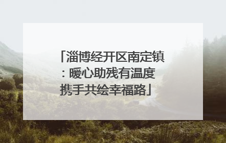 淄博经开区南定镇：暖心助残有温度 携手共绘幸福路