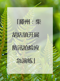 滕州：柴胡店镇开展防汛抢险应急演练