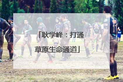 耿学峰：打通草原生命通道