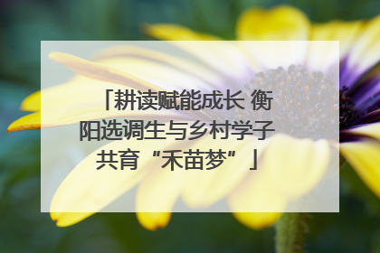 耕读赋能成长 衡阳选调生与乡村学子共育“禾苗梦”