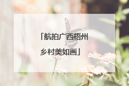 航拍广西梧州乡村美如画