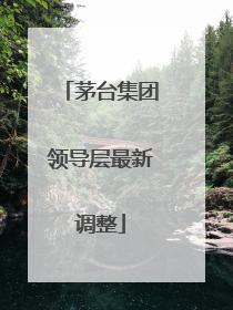 茅台集团领导层最新调整