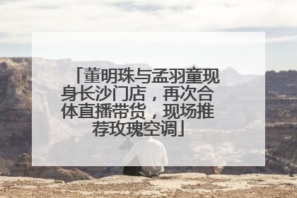 董明珠与孟羽童现身长沙门店，再次合体直播带货，现场推荐玫瑰空调