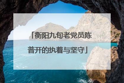 衡阳九旬老党员陈普开的执着与坚守