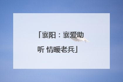 襄阳：襄爱助听 情暖老兵