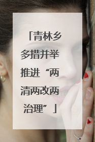 青林乡多措并举推进“两清两改两治理”
