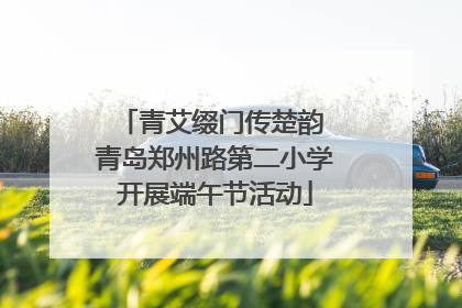 青艾缀门传楚韵 青岛郑州路第二小学开展端午节活动