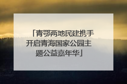 青鄂两地民建携手开启青海国家公园主题公益嘉年华