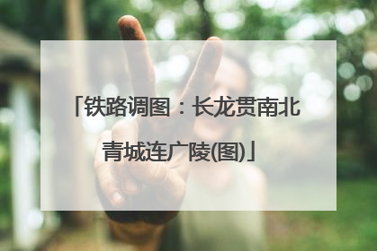 铁路调图：长龙贯南北 青城连广陵(图)
