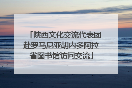 陕西文化交流代表团赴罗马尼亚胡内多阿拉省图书馆访问交流