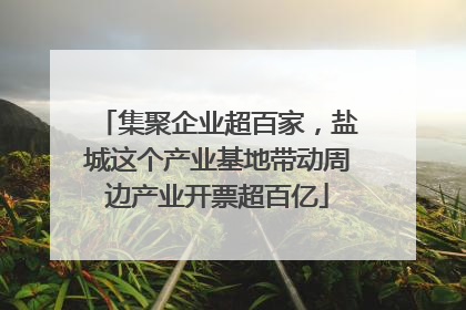 集聚企业超百家，盐城这个产业基地带动周边产业开票超百亿