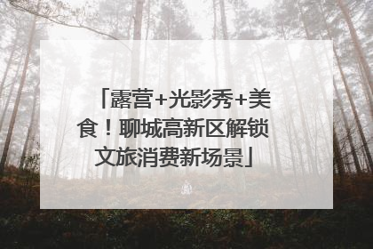 露营+光影秀+美食！聊城高新区解锁文旅消费新场景