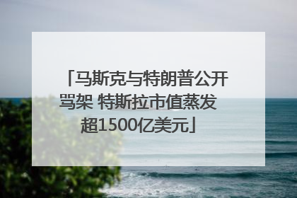 马斯克与特朗普公开骂架 特斯拉市值蒸发超1500亿美元