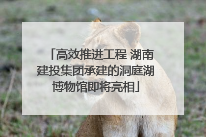 高效推进工程 湖南建投集团承建的洞庭湖博物馆即将亮相