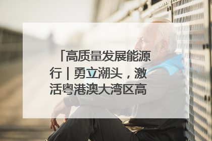 高质量发展能源行｜勇立潮头，激活粤港澳大湾区高质量发展动力源