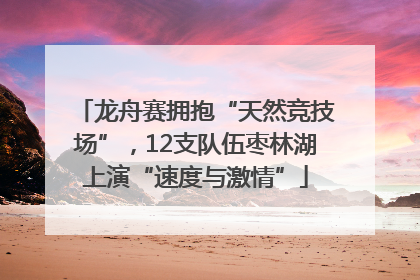 龙舟赛拥抱“天然竞技场”，12支队伍枣林湖上演“速度与激情”