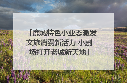 鹿城特色小业态激发文旅消费新活力 小剧场打开老城新天地