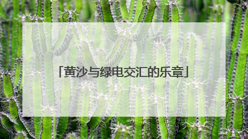 黄沙与绿电交汇的乐章
